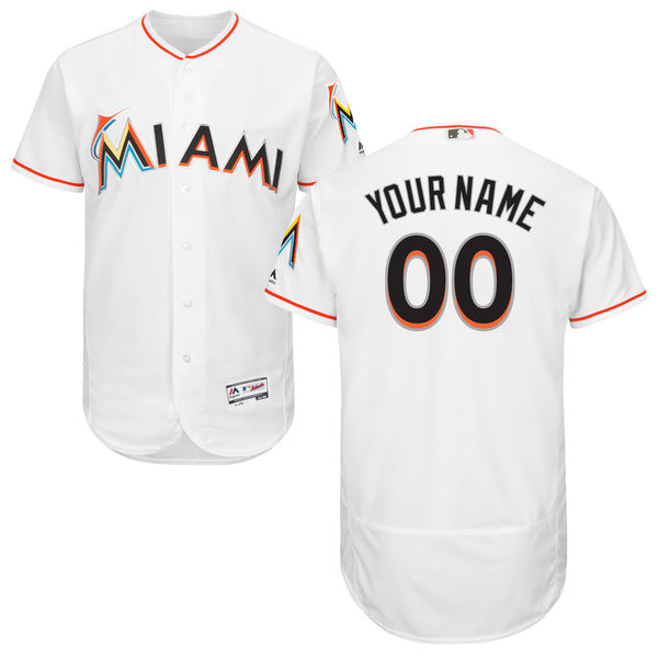 Men's Miami Marlins Flex Base Custom Jersey MLBC0068